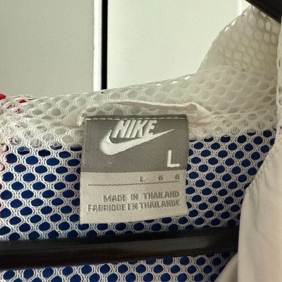 Nike Men’s Windrunner Windbreaker Jacket Red White Blue Mens SZ L - Picture 6 of 8